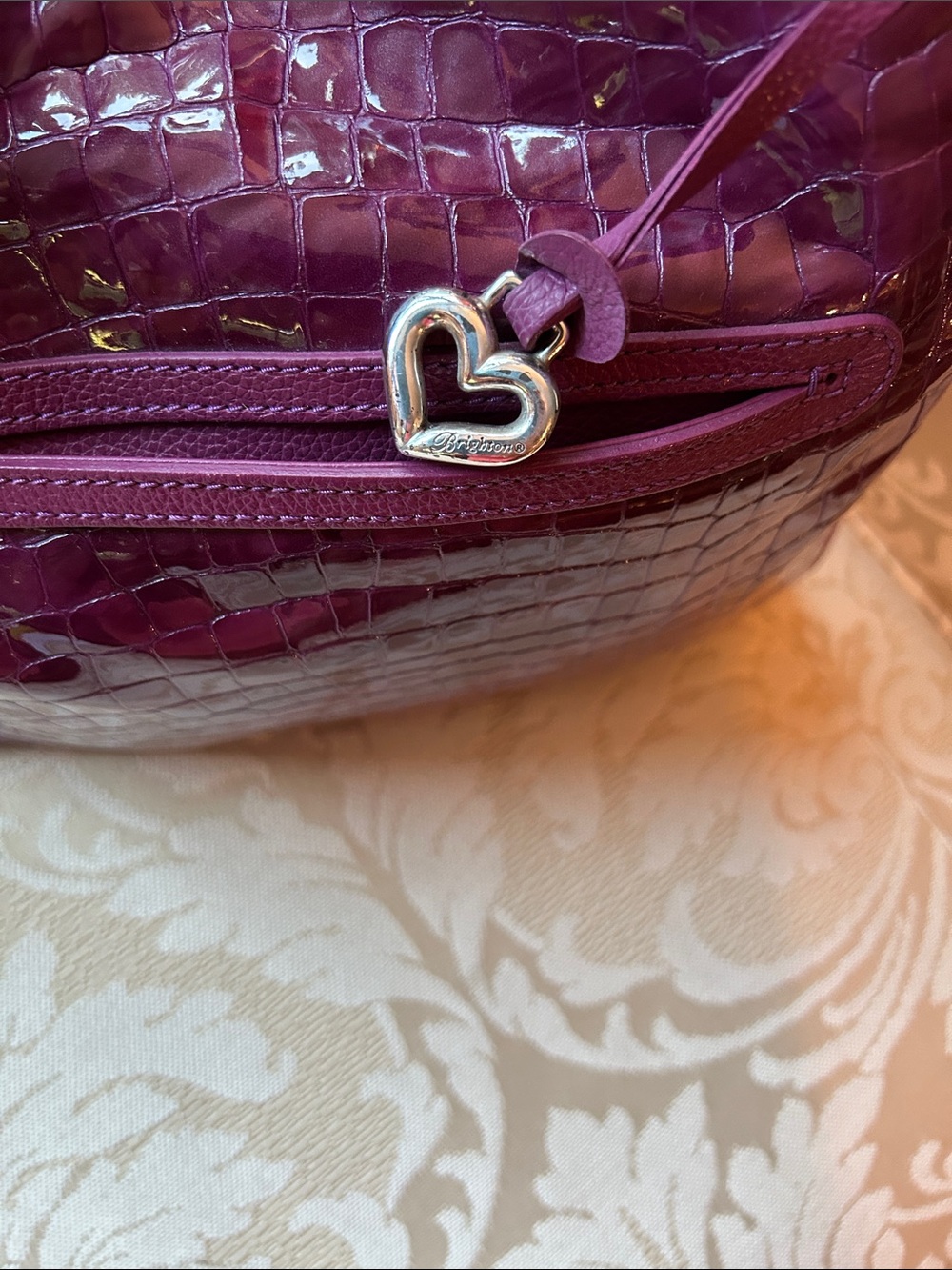 Brighton Cherie Collection Shoulder Bag in Guavaberry Y2K Retired Bag in EUC - Picture 2 of 14